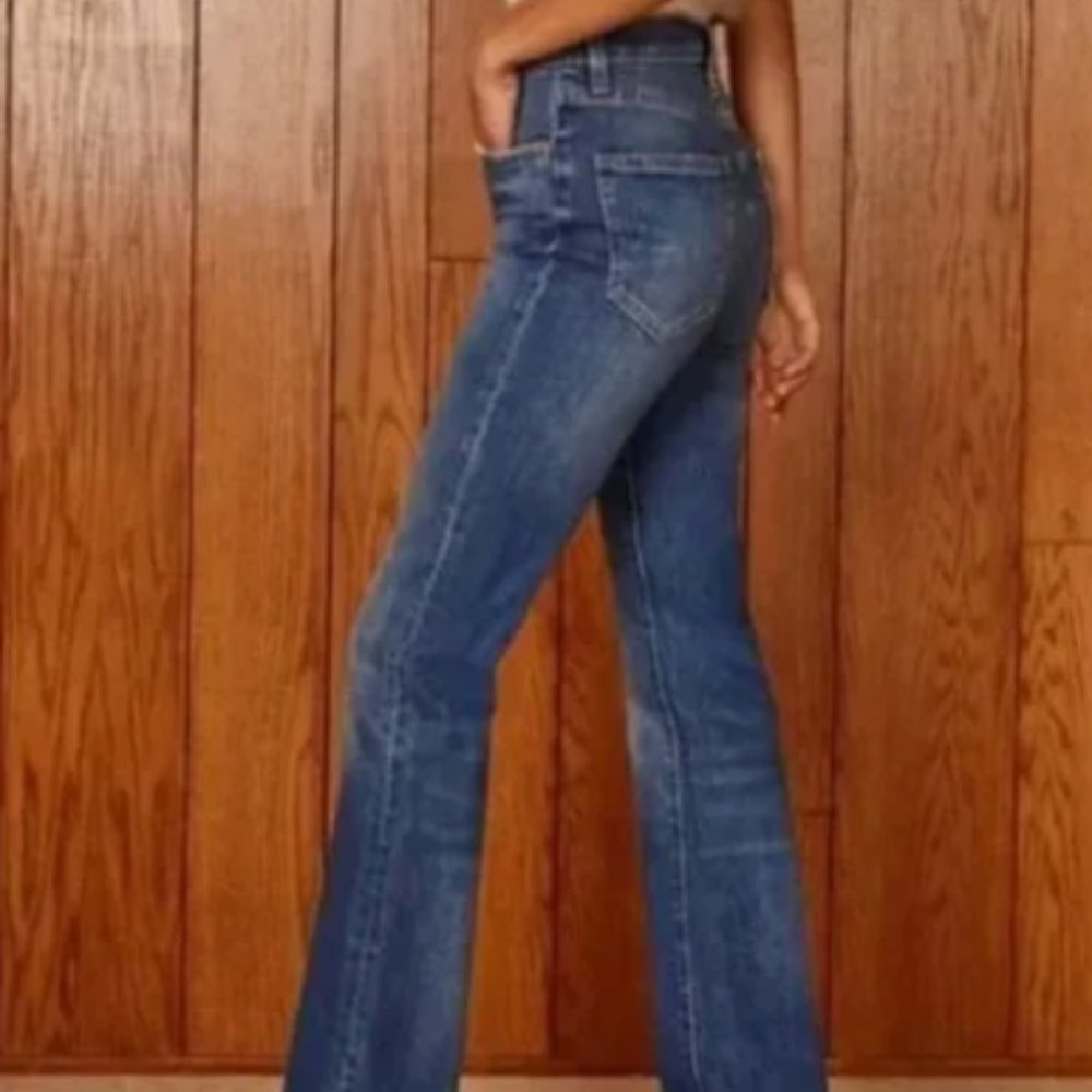 Denim Forum Organic The Vintage Jane High Rise Boot Jeans (27)